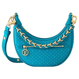 Louis Vuitton Loop bolsa de mão em couro azul Azul