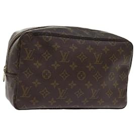 Louis Vuitton-Louis Vuitton Monogram Trousse Toilette 28 Kupplungstasche M.47522 LV Auth 56351-Monogramm