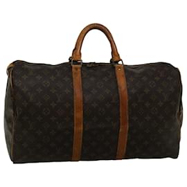 Louis Vuitton-Louis Vuitton Monogram Keepall 50 Sac Boston M41426 LV Auth bs8937-Monogramme