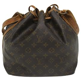 Louis Vuitton-LOUIS VUITTON Monogram Petit Noe Shoulder Bag M42226 LV Auth 56395-Monogram