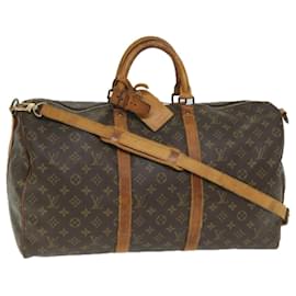 Louis Vuitton-Louis Vuitton Monogram Keepall Bandouliere 50 Boston Bag M.41416 LV Auth 56995-Monogramm