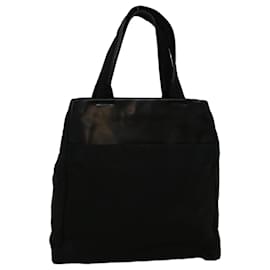 Prada-PRADA Tote Bag Nylon Black Auth cl799-Black