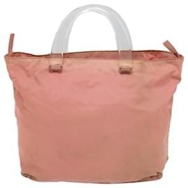 Prada-PRADA Hand Bag Nylon Pink Auth bs9237-Pink