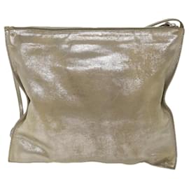 Balenciaga-BALENCIAGA Shoulder Bag Leather Gold 253454 Auth bs8766-Golden