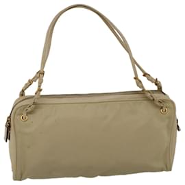 Prada-PRADA Umhängetasche Nylon Beige Auth ar10528b-Beige