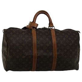 Louis Vuitton-Louis Vuitton Monogram Keepall 50 Sac Boston M41426 Auth LV 57708-Monogramme