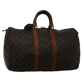 Louis Vuitton-Louis Vuitton-Monogramm Keepall 45 Boston Bag M.41428 LV Auth 57414-Monogramm