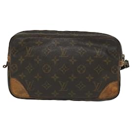Louis Vuitton-LOUIS VUITTON Monogramm Marly Dragonne GM Clutch Bag M.51825 LV Auth 56914-Monogramm