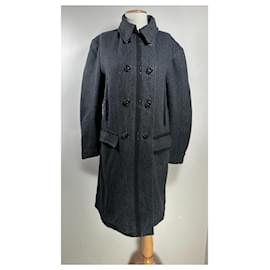 Marithé et François Girbaud Coat Dark grey Wool Dark grey
