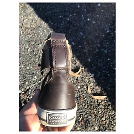 Coach Sneakers Brown Camel Leather Brown Camel
