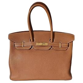 Hermès-HERMES BIRKIN 35 cm-Karamell