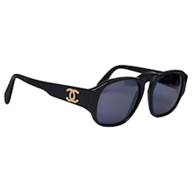 Chanel-Chanel Black Square getönte Sonnenbrille-Schwarz