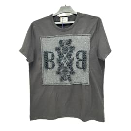 Barrie-BARRIE Camisetas T.Internacional M Algodón-Negro