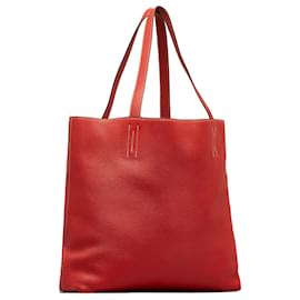 Hermès-Hermes Red Clemence Double Sens 36-Red