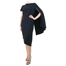 Autre Marque-Black asymmetrical dress - size UK 12-Black