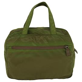 Prada-PRADA Hand Bag Nylon Green Auth 57241-Green