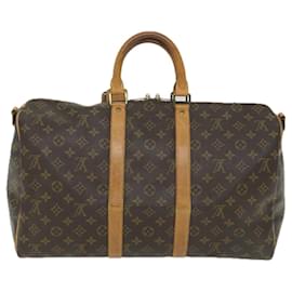 Louis Vuitton-Louis Vuitton Monogram Keepall Bandouliere 45 Boston Bag M.41418 LV Auth 57474-Monogramm