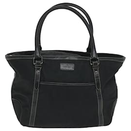 Burberry-BURBERRY Borsa tote Blue Label Nylon Nera Auth 56630-Nero