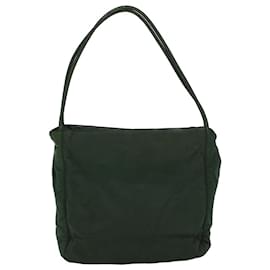 Prada-PRADA Shoulder Bag Nylon Green Auth bs9257-Green