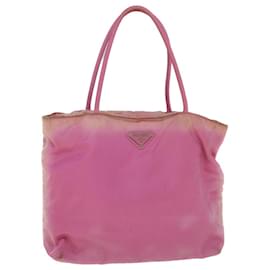 Prada-PRADA Hand Bag Nylon Pink Auth yt981-Pink