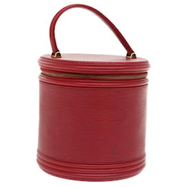 Louis Vuitton-LOUIS VUITTON Epi Cannes Hand Bag Red M48037 LV Auth 57678-Red