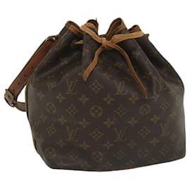 Louis Vuitton-LOUIS VUITTON Monogram Petit Noe Shoulder Bag M42226 LV Auth 56977-Monogram