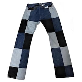 Levi's Made & Crafted-Jeans patchwork Levi's x Gosha Rubchinskiy-Blu,Blu chiaro