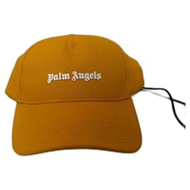 Palm Angels-Cappello con logo Palm Angels-Giallo