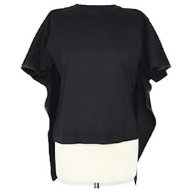 Céline-Camiseta negra con capa-Negro