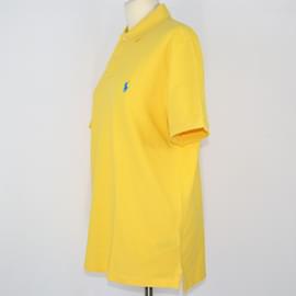 Ralph Lauren-Polo amarillo con bordado de poni-Roja