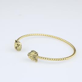 Gucci-Marché des Merveilles supérieur 18Bracelet manchette ouvert diamant en or jaune K-Doré