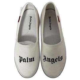 Baskets à logo Palm Angels Blanc Beige Blanc cassé