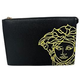 Custodia con Medusa Versace Nero Giallo
