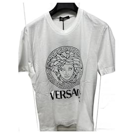 Versace-Camiseta Versace Medusa-Negro,Blanco