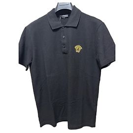 Versace Polo Méduse Noir Doré