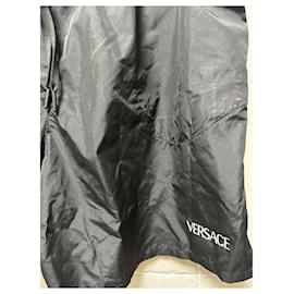 Versace-Versace Greca Shorts-Black