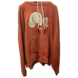 Palm Angels-Palm Angels Bear Hoodie-Brown,Light brown