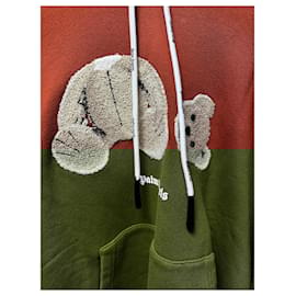 Palm Angels-Palm Angels Bear Hoodie-Brown,Light brown