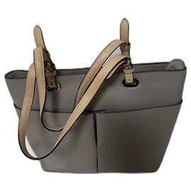 Michael Kors Bedford Tragetasche Beige Grau