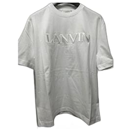 Lanvin-T-shirt à logo Lanvin-Blanc