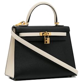 Hermès-Hermes Black 2022 Ordine speciale Epsom Kelly II Sellier 25-Nero,Grigio