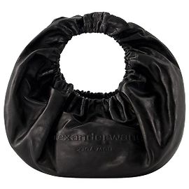 Borsa piccola Crescent - Alexander Wang - Pelle - Nera Nero