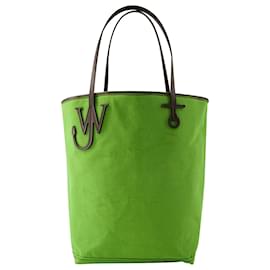 JW Anderson-Anchor Tall Tote Bag - J.W. Anderson - Canvas - Green/brown-Green