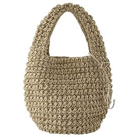 JW Anderson Bolsa Cesta Grande para Palomitas de Maíz - J.W. Anderson - Algodón - Beige Castaño Beige