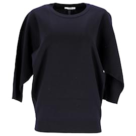 The row-The Row Pullover in Navy Blue Merino Wool-Navy blue