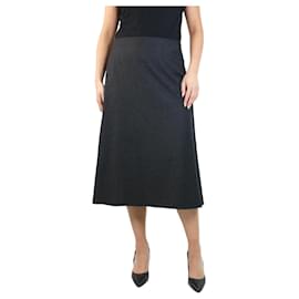 The row-Dark grey wool A-line skirt - size US 10-Grey