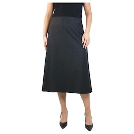 The row Falda evasé de lana gris oscuro - talla US 10 Gris