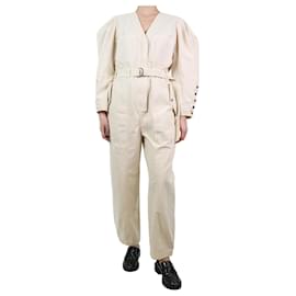 Ulla Johnson-Beige belted pocket jumpsuit - size US 8-Other