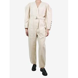 Ulla Johnson-Beige belted pocket jumpsuit - size US 8-Other