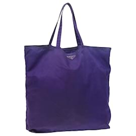 Prada-PRADA robot Tote Bag Nylon Purple Auth th4114-Purple